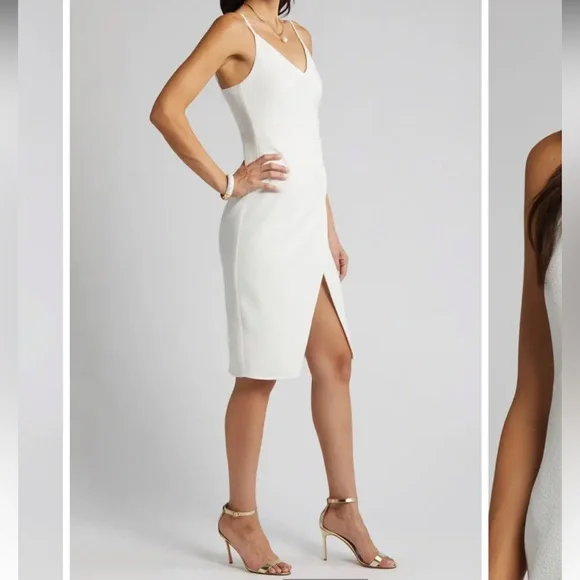 NWT Bowery Faux Wrap Sheath Dress SIZE 4 - Picture 4 of 6